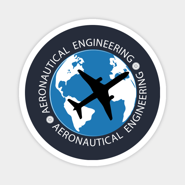 aeronautical engineering airplane engineer aero Magnet by PrisDesign99